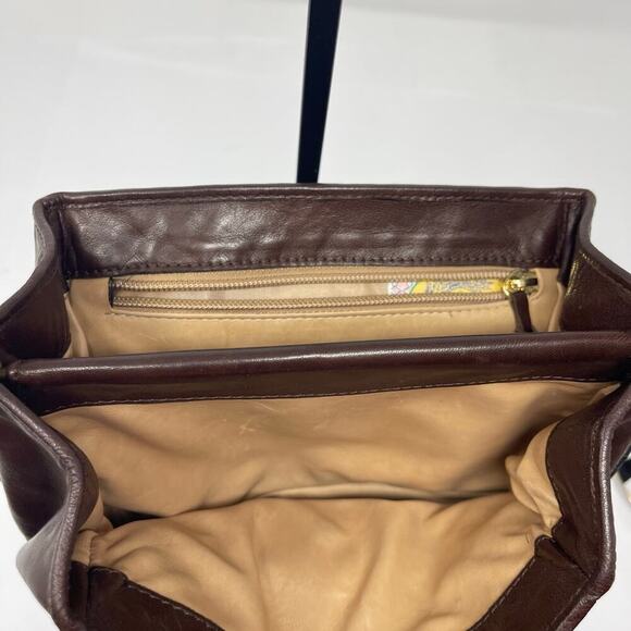 BOTTEGA VENETA Intrecciato Nappa Lock Flap Shoulder Woven Bag in brown green - Picture 14 of 16